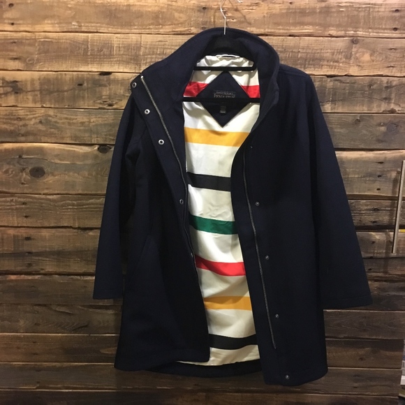 Pendleton Jackets & Blazers - Pendleton Water Repellent Wool Coat XS Navy Blue